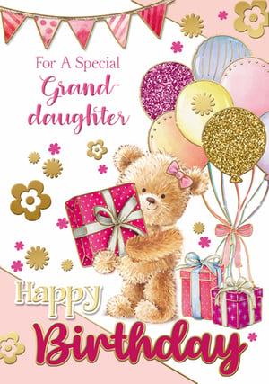 a birthday card for a special grand daughter