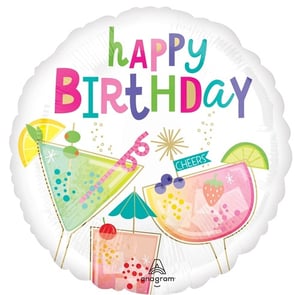 a balloon that says happy birthday on it