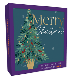 a box of merry christmas cards in support of east anglia 's children 's hospice