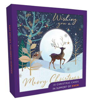 a box of christmas cards wishing you a merry christmas