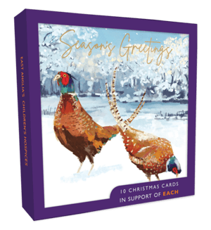 a box of christmas cards for east anglia 's children 's hospices