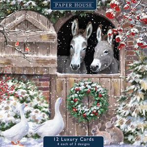 a set of 12 luxury cards from paper house