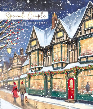 a christmas card for a special couple