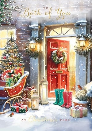 a christmas card that says to both of you at christmas time