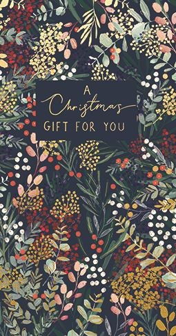 it is a christmas gift for you with a floral pattern .