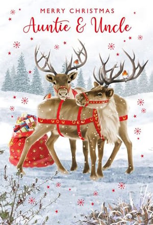 a christmas card with a red tractor in the snow and the words to a wonderful grandad at christmas