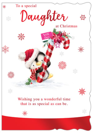 a christmas card for a special daughter wishing you a wonderful time that is as special as can be