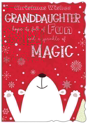 christmas wishes granddaughter hope it 's full of fun and a sprinkle of magic