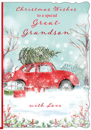 christmas wishes to a special great grandson with love