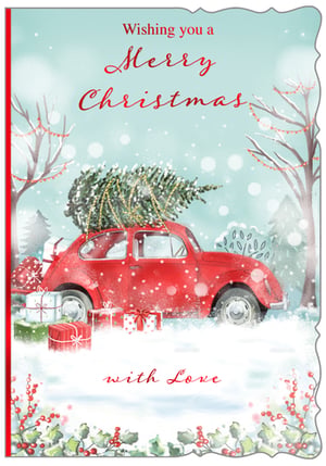 a christmas card wishing you a merry christmas with love