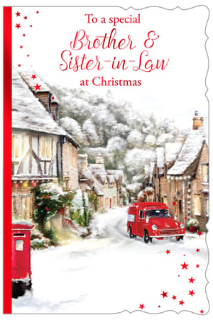 a christmas card for a brother and sister in law