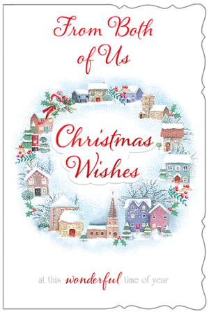 from both of us christmas wishes at this wonderful time of year