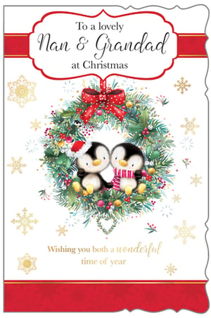 a christmas card wishing you both a wonderful time of year