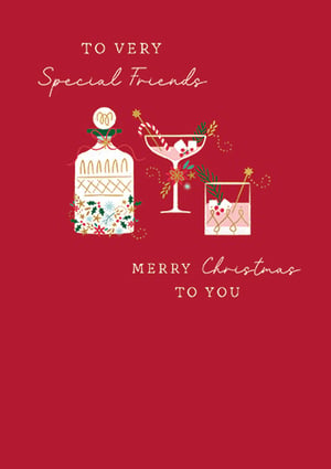 a christmas card that says to very special friends merry christmas to you