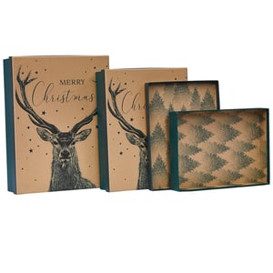 three boxes that say merry christmas on them