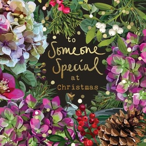 a christmas card that says to someone special at christmas