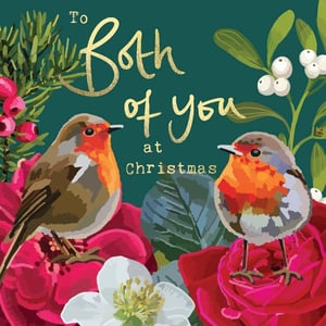 a christmas card that says both of you at christmas