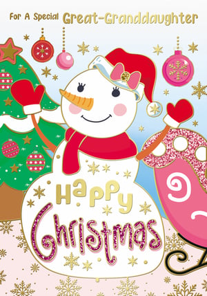 a christmas card for a special great-granddaughter