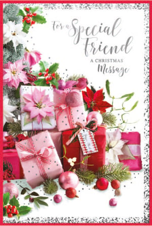 a christmas card that says for a special friend a christmas message