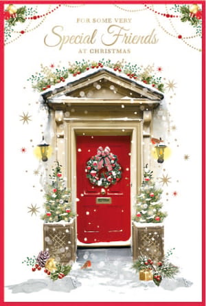 a christmas card that says for some very special friends at christmas