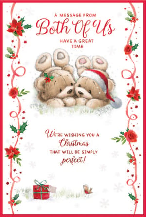 a message from both of us wishing you a christmas that will be simply perfect