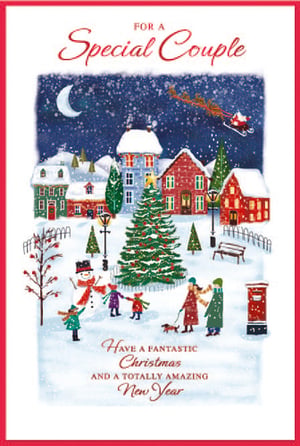 a christmas card that says for a special couple