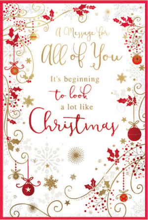 a message for all of you it 's beginning to look a lot like christmas
