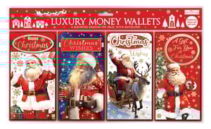 a pack of luxury money wallets for christmas