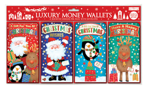 a pack of luxury money wallets for christmas