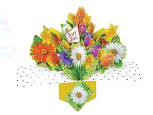 a card that says happy easter on it