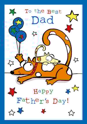 a father 's day card that says to the best dad happy father 's day