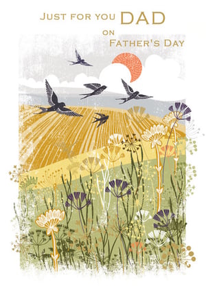 a father 's day card that says just for you dad on father 's day