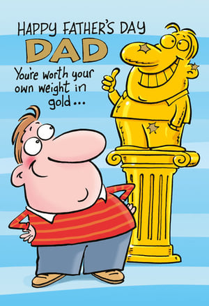 a father 's day card that says happy father 's day dad