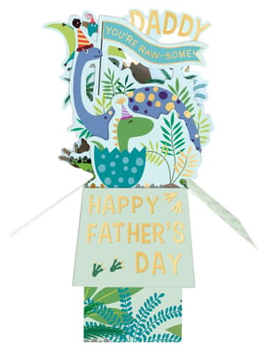 a father 's day card that says daddy you 're awesome