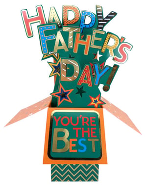 a happy father 's day card that says you 're the best