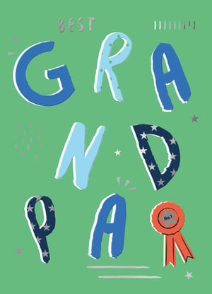 a poster that says best grandpa on it