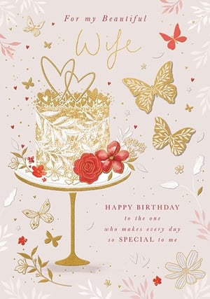 for my beautiful wife happy birthday to the one who makes every day so special to me