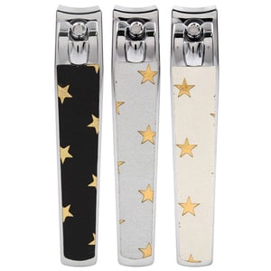 three nail clippers with gold stars on them