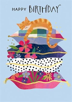 a christmas gift bag with a deer on it