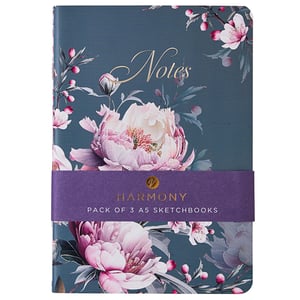 a pack of 3 a5 sketchbooks by harmony