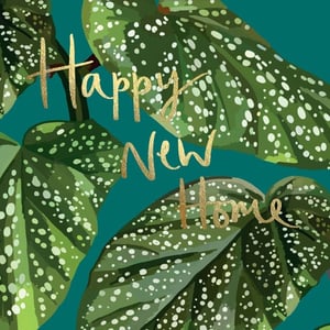 a card that says happy new home on it