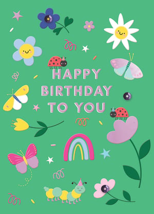 a birthday card that says happy birthday to you