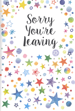 Help your customers send the warmest farewells with our delightful "Sorry You're Leaving" cards. From trusted supplier Simon Elvin, this vibrant design is bursting with colourful stars and playful dots, creating a truly cheerful and memorable way to say goodbye. The hand-drawn style and bright palette make it perfect for colleagues, friends, or anyone embarking on a new journey. Each card offers a heartfelt message, beautifully presented. Available in a convenient pack of 6, these popular cards are a must-have for your retail offering, ensuring you're always ready for those bittersweet goodbyes.