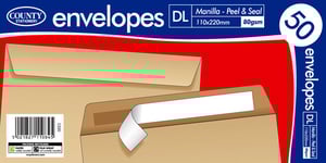 a package of envelopes from county stationery