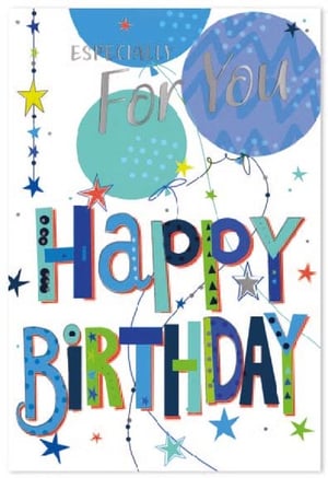 a birthday card that says especially for you happy birthday