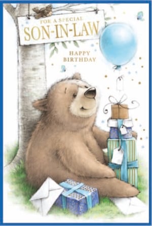 a birthday card for a special son-in-law