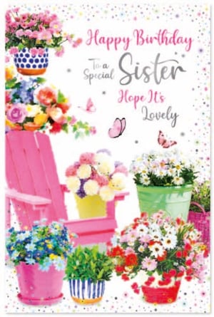 a happy birthday card to a special sister hope it 's lovely