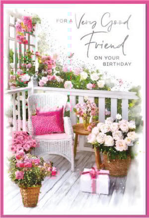 a birthday card for a very good friend