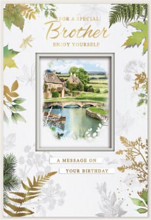 a birthday card for a special brother enjoy yourself