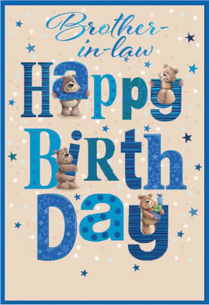 a happy birthday card for a brother in law